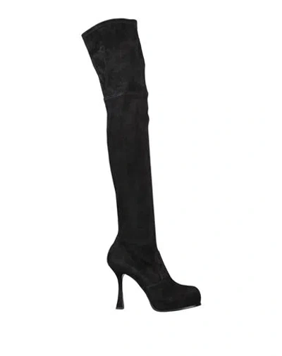 CASADEI CASADEI WOMAN BOOT BLACK SIZE 6 LEATHER