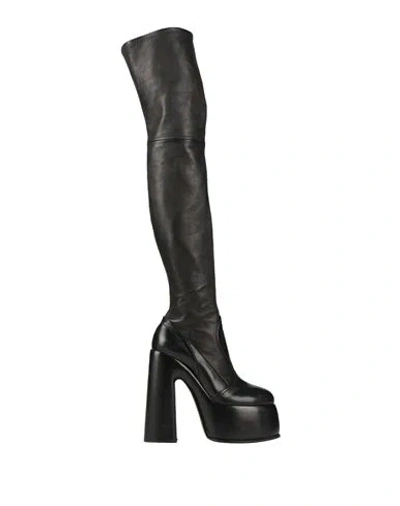 Casadei Woman Boot Black Size 6 Soft Leather In Black