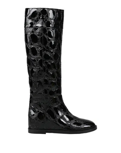 Casadei Woman Boot Black Size 9.5 Soft Leather