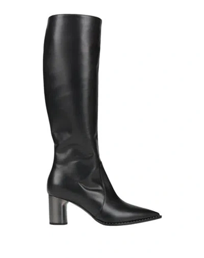 Casadei Woman Boot Black Size 7.5 Calfskin