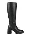 Casadei Woman Boot Black Size 7.5 Leather In Multi