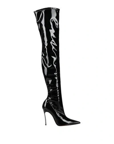 Casadei Woman Boot Black Size 8 Leather