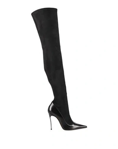 Casadei Woman Boot Black Size 8 Leather
