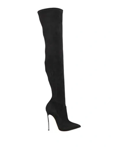 Casadei Woman Boot Black Size 8 Leather