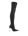 Casadei Woman Boot Black Size 8 Textile Fibers