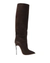 Casadei Woman Boot Dark Brown Size 5.5 Leather In Brown