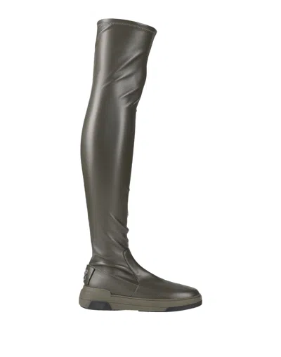 Casadei Knee Boots In Green