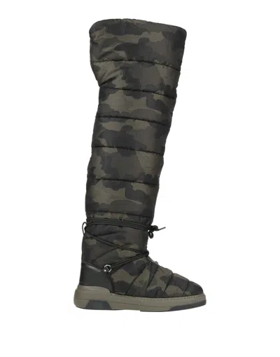 Casadei Knee Boots In Green