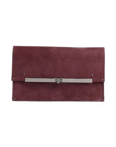 Casadei Woman Handbag Burgundy Size - Textile Fibers In Red