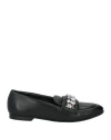 Casadei Woman Loafers Black Size 8 Leather