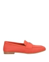 Casadei Woman Loafers Tomato Red Size 7 Leather