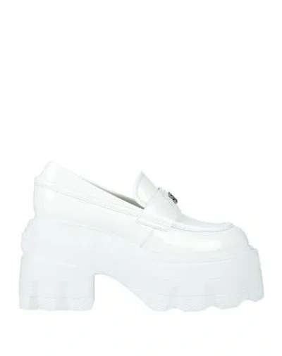 Casadei Woman Loafers White Size 7.5 Leather