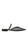 Casadei Mimì Crystal-embellished Mesh Mules In Black