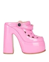 Casadei Woman Mules & Clogs Pink Size 7 Leather