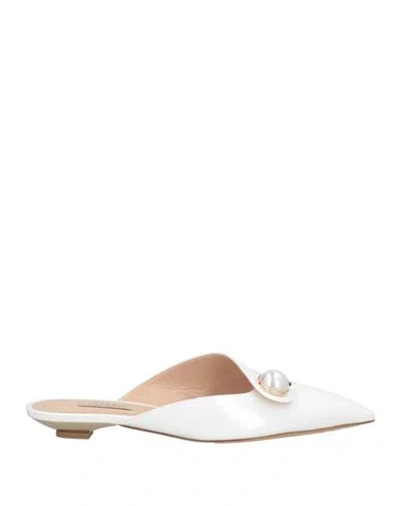 Casadei Woman Mules & Clogs White Size 8 Leather
