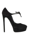Casadei Woman Pumps Black Size 10 Leather