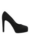 Casadei Woman Pumps Black Size 10 Leather In Black