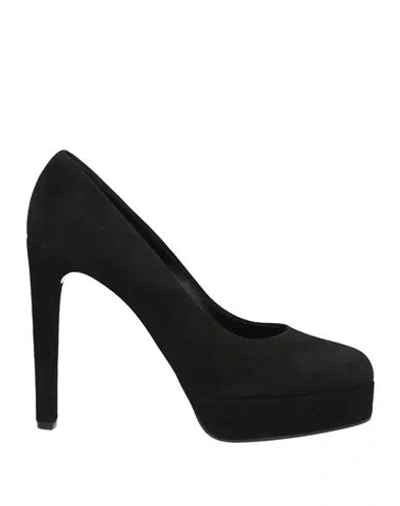 Casadei Woman Pumps Black Size 10 Leather