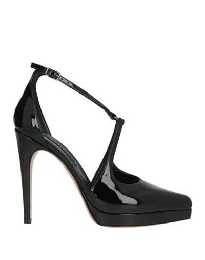 Casadei Woman Pumps Black Size 5.5 Leather