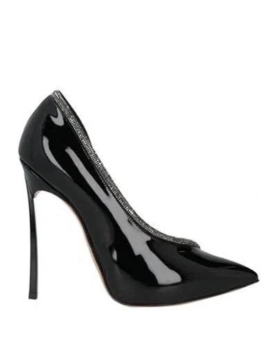 Casadei Woman Pumps Black Size 6 Leather