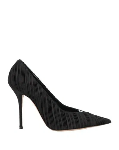 Casadei Woman Pumps Black Size 7 Vegetable Fiber
