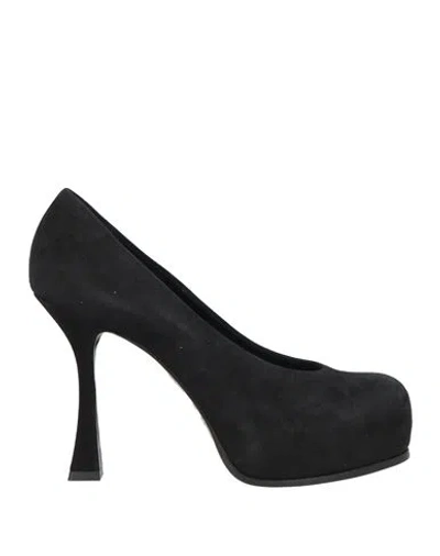 Casadei Woman Pumps Black Size 7.5 Leather