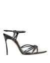 Casadei Sandals Black In Black