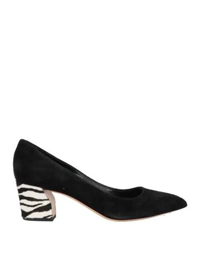 Casadei Woman Pumps Black Size 8 Leather