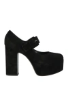 Casadei Woman Pumps Black Size 8 Leather