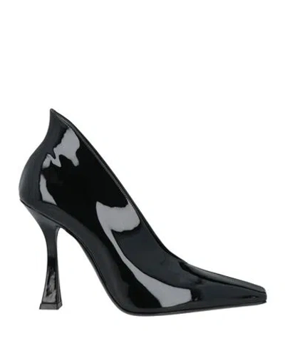 Casadei Woman Pumps Black Size 8 Leather