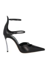 Casadei Woman Pumps Black Size 8 Leather