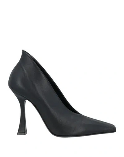 Casadei Woman Pumps Black Size 8 Leather