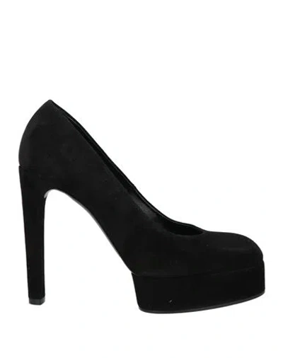 Casadei Woman Pumps Black Size 8 Leather