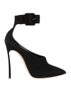 Casadei Woman Pumps Black Size 8 Leather