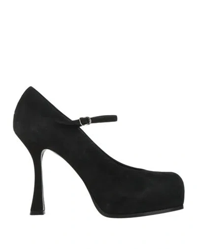 Casadei Woman Pumps Black Size 8 Leather