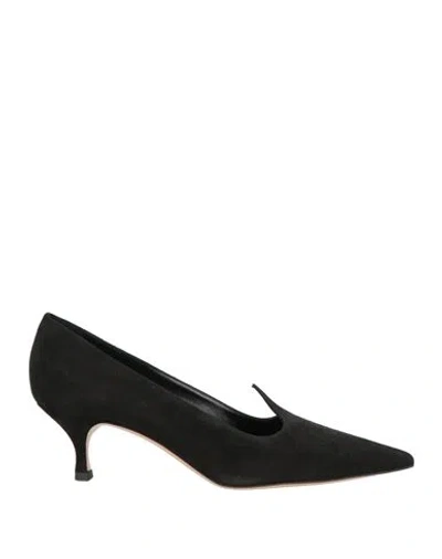 Casadei Woman Pumps Black Size 8 Leather