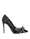Casadei Woman Pumps Black Size 8 Leather In Black