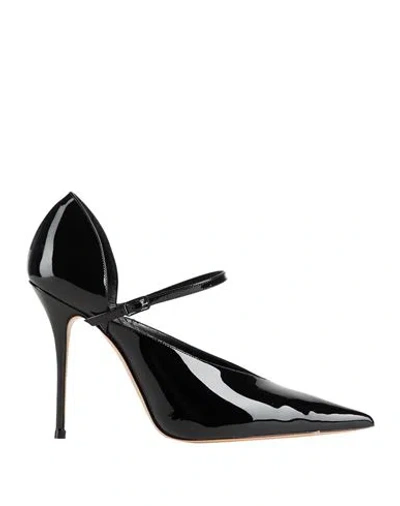 Casadei Woman Pumps Black Size 8 Leather
