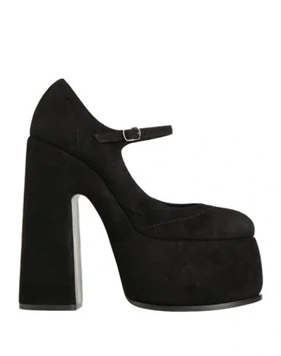 Casadei Woman Pumps Black Size 6.5 Soft Leather