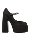 Casadei Woman Pumps Black Size 8 Leather In Black