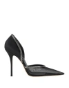 Casadei Woman Pumps Black Size 8 Textile Fibers In Black