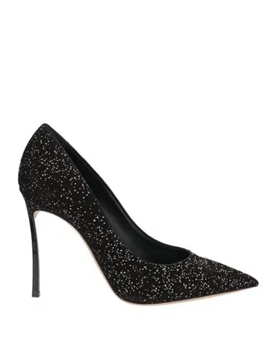 Casadei Woman Pumps Black Size 8.5 Leather