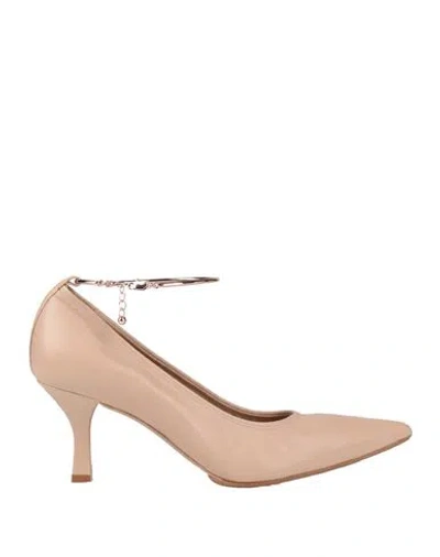Casadei Woman Pumps Blush Size 9.5 Leather In Pink