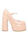 Casadei Woman Pumps Blush Size 10 Soft Leather In Pink