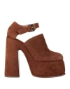 Casadei Woman Pumps Brown Size 6 Leather
