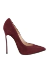 Casadei Woman Pumps Cocoa Size 5.5 Soft Leather In Brown