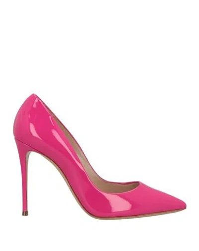 Casadei Woman Pumps Fuchsia Size 8 Leather