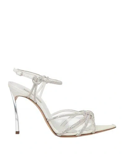 Casadei Woman Pumps Ivory Size 8 Pvc - Polyvinyl Chloride, Leather In White
