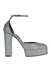 Casadei Woman Pumps Light Green Size 8 Textile Fibers In Green