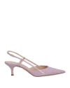 Casadei Woman Pumps Lilac Size 8 Leather In Purple